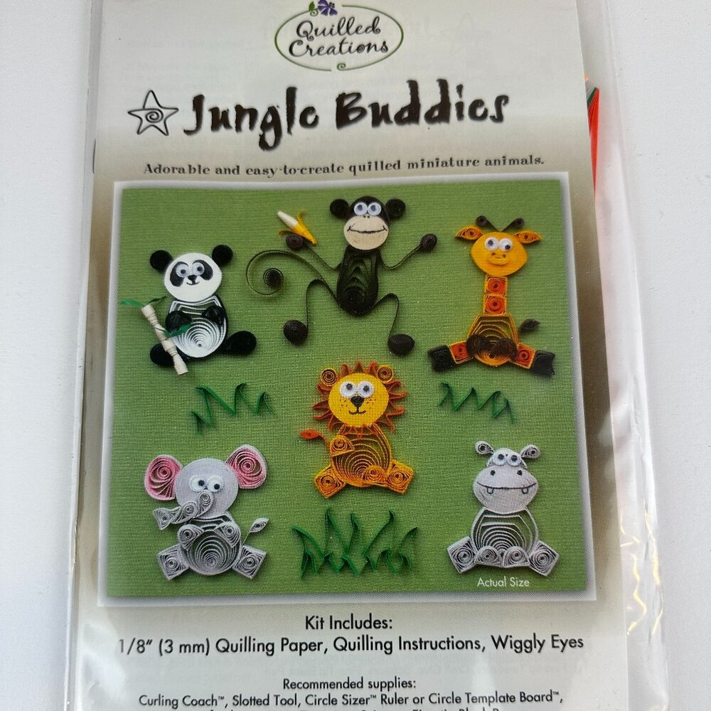 *NEW* Quilled Creations Jungle Buddies Quilling Kit #274
